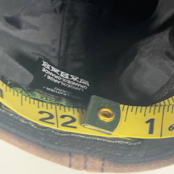 Scala Newsboy Paperboy Driving Ivy Flat Hat Cap Brown Leather Large/xlarge - Picture 4 of 16